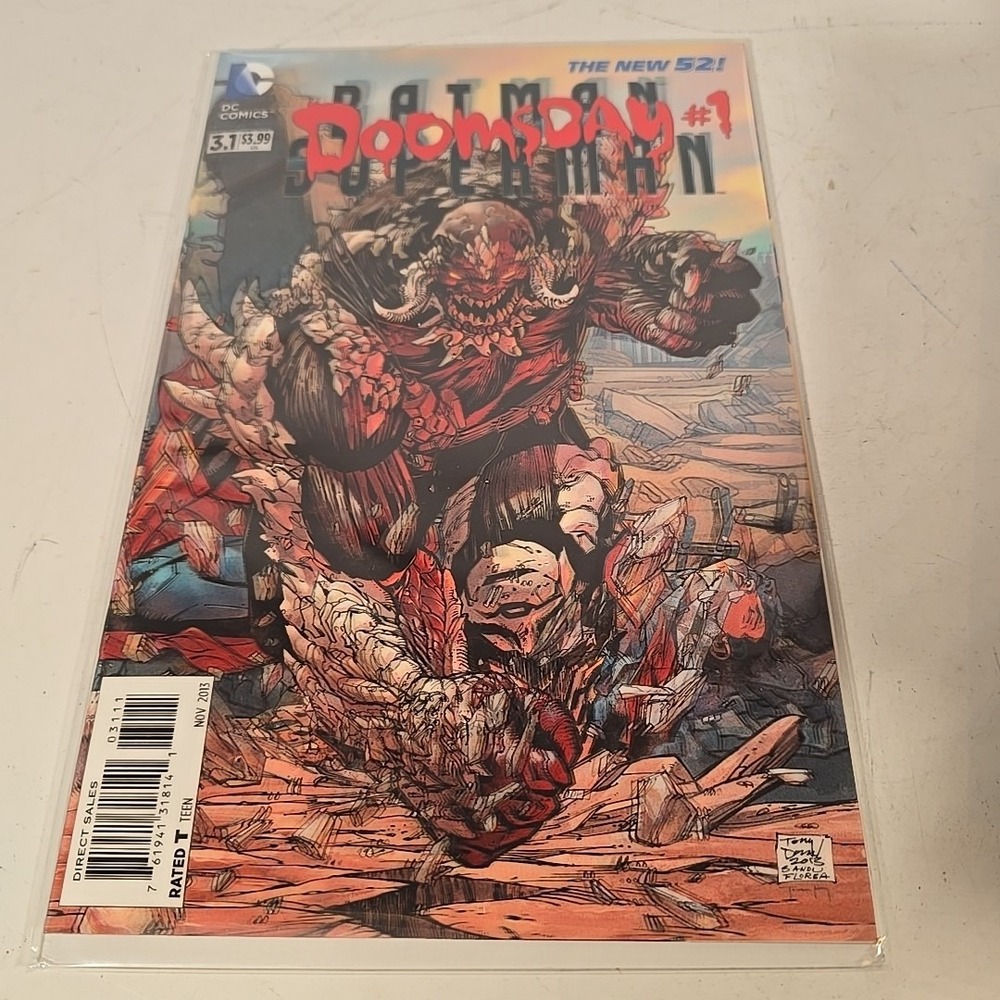 Batman Superman 3.1 Doomsday #1 3D Lenticular CVR‎ New 52! (2013) DC Comics